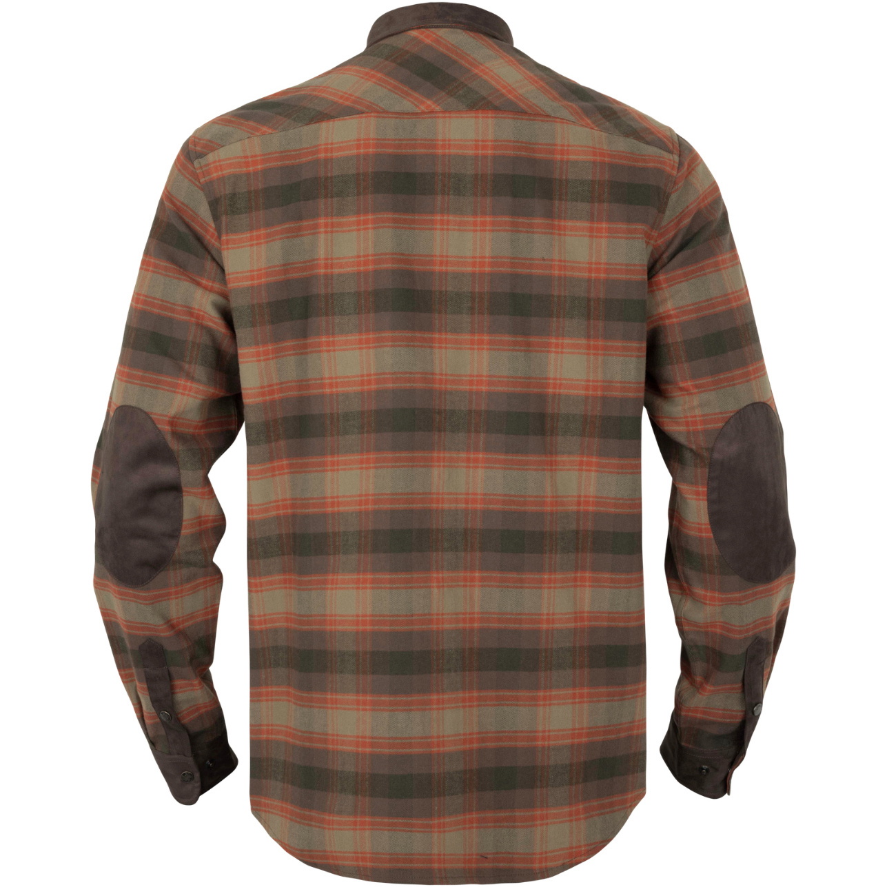 2026 Harkila Heren Aivak Lange Mouw Shirt 100573206001 - Autumn Orange Check
